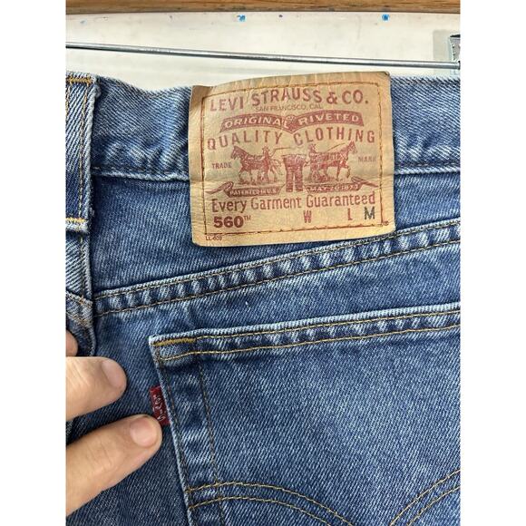 Vintage Levis 560 Womens Sz 8 MIS M Mom Jeans Loose Fit Straight Leg High Rise‎ - Picture 12 of 15